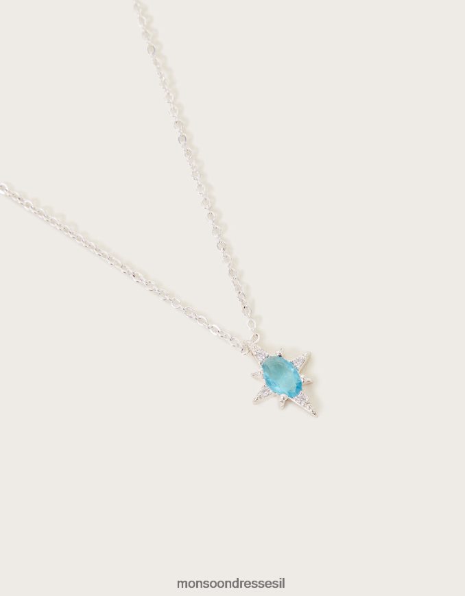 אבזר Monsoon שרשרת כוכבים עדינה מכסף סטרלינג מסוגנן נשים HTJ0TZ1311