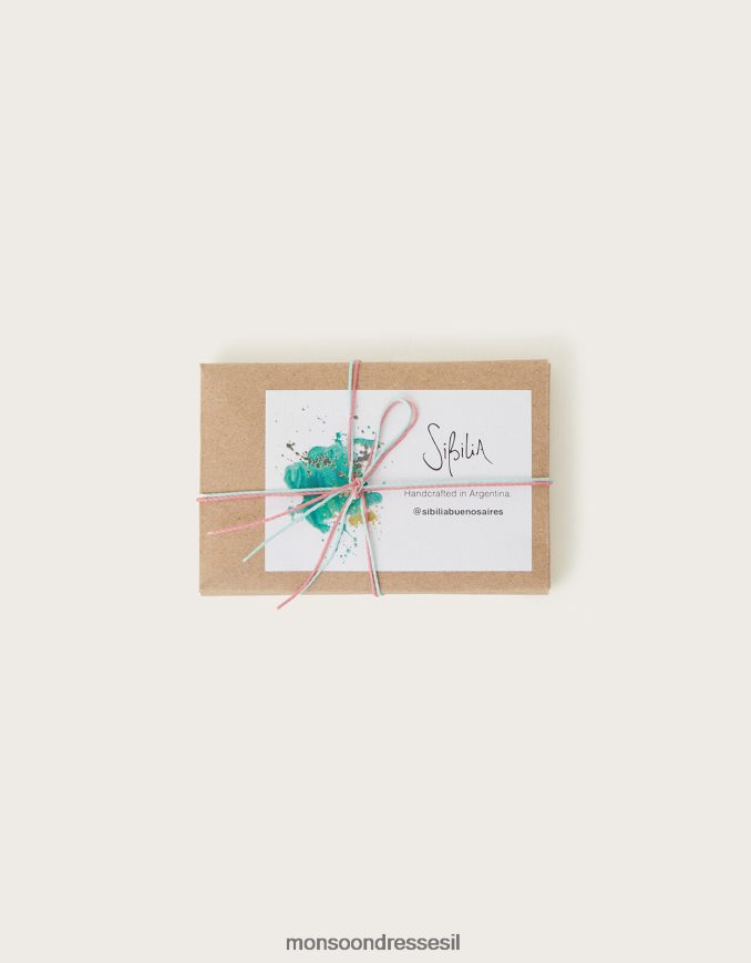 אבזר Monsoon עגילי חישוק כפול של סיביליה מסוגנן נשים HTJ0TZ1319