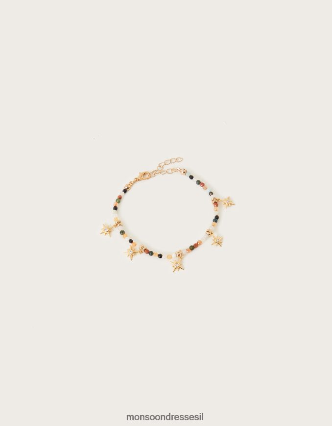 אבזר Monsoon צמיד תחנת כוכב עם חרוזים חַם נשים HTJ0TZ1321
