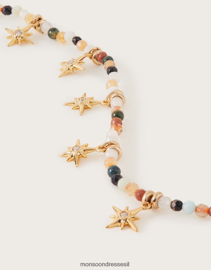 אבזר Monsoon צמיד תחנת כוכב עם חרוזים חַם נשים HTJ0TZ1321