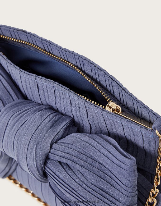 אבזר Monsoon תיק קלאץ' קשת קפלים כְּחוֹל נשים HTJ0TZ1326