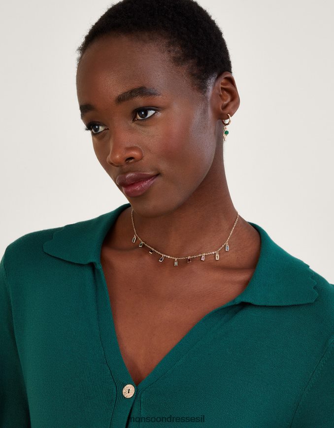 אבזר Monsoon שרשרת רב קסם אבני חן מסוגנן נשים HTJ0TZ1328