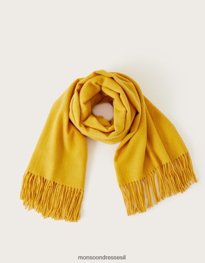 אבזר Monsoon צעיף במשקל בינוני צהוב נשים HTJ0TZ1330