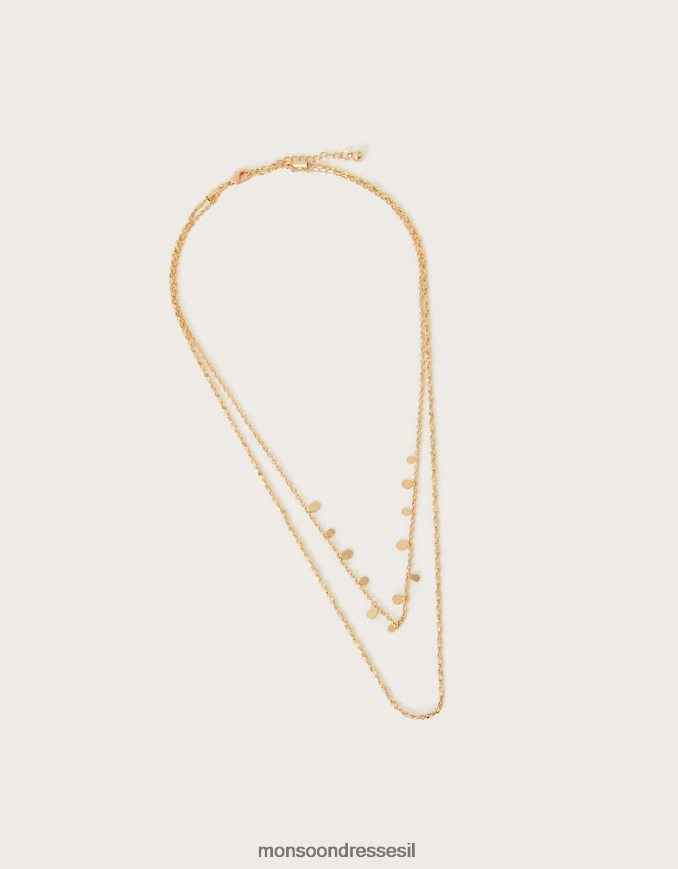 אבזר Monsoon שרשרת שכבות פשוטה מְעוּדָן נשים HTJ0TZ1339