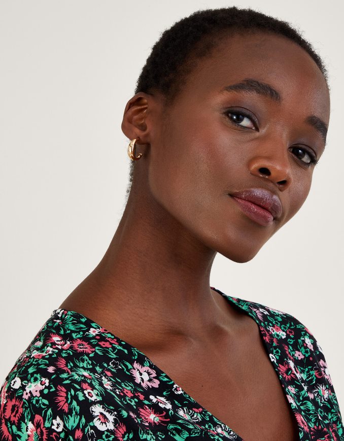 אבזר Monsoon עגילי חישוק ירח שמנמנים וכוכבים מסוגנן נשים HTJ0TZ1342