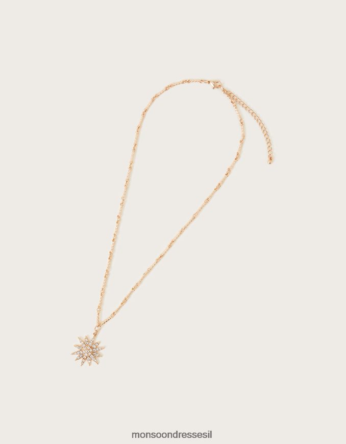 אבזר Monsoon שרשרת קסם של פתית שלג אופנה נשים HTJ0TZ1346