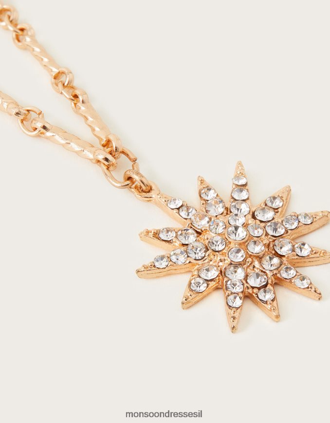 אבזר Monsoon שרשרת קסם של פתית שלג אופנה נשים HTJ0TZ1346