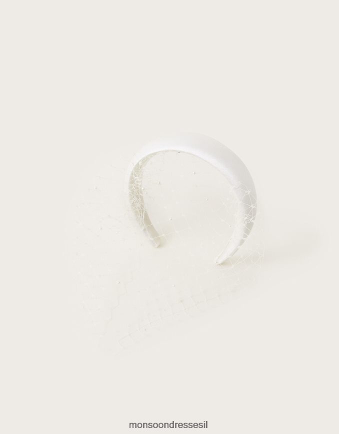 אבזר Monsoon סרט כלה נטו פנינים אופנה נשים HTJ0TZ1347