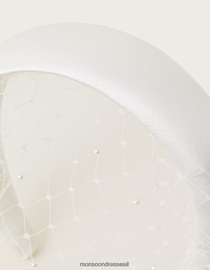 אבזר Monsoon סרט כלה נטו פנינים אופנה נשים HTJ0TZ1347