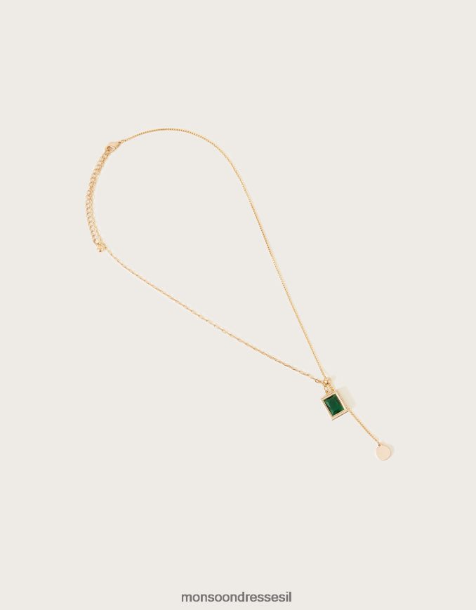 אבזר Monsoon שרשרת תליון אבני חן מְעוּדָן נשים HTJ0TZ1358