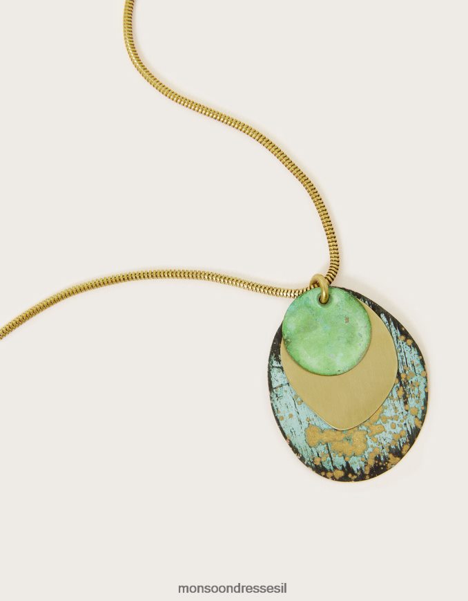 אבזר Monsoon שרשרת דיסק סיביליה אופנה נשים HTJ0TZ1359