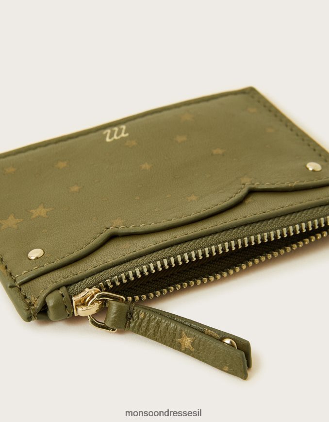 אבזר Monsoon מחזיק לכרטיסי עור סקאלופ כוכב חַם נשים HTJ0TZ1367