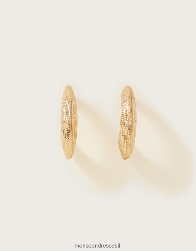 אבזר Monsoon עגילי חישוק עבים במרקם חַם נשים HTJ0TZ1368