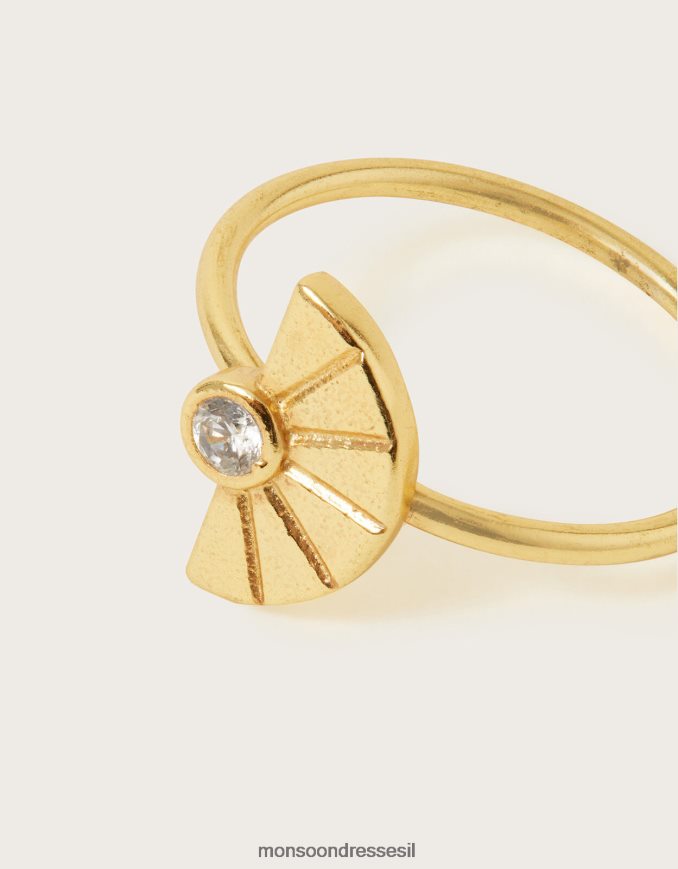 אבזר Monsoon טבעת מאוורר בודדת זהב נשים HTJ0TZ1372