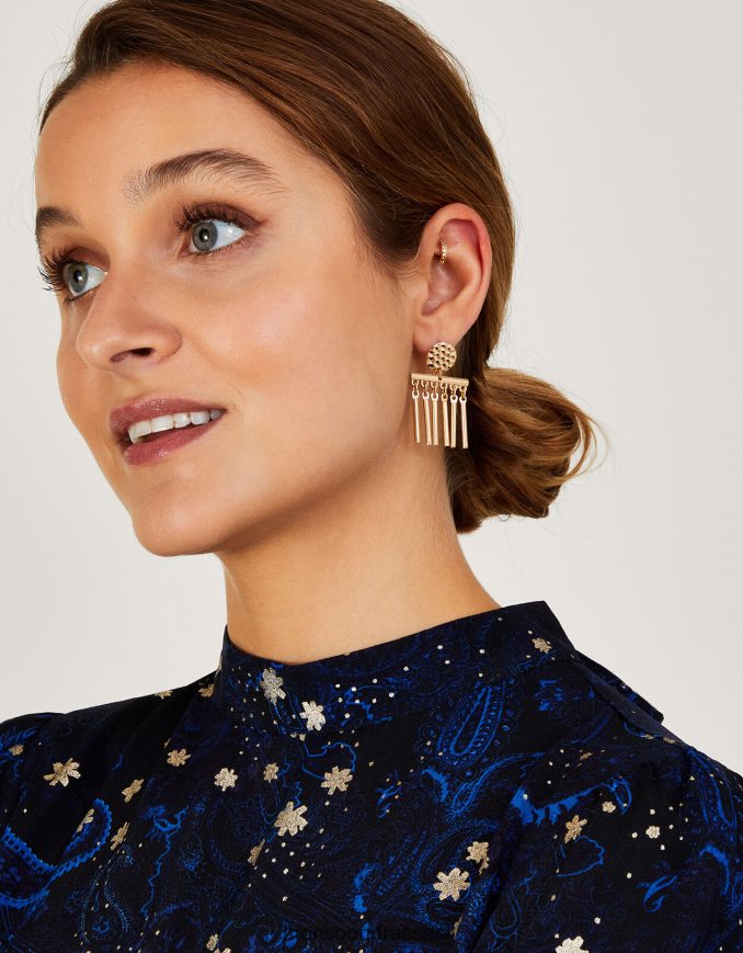 אבזר Monsoon עגילי ציצית צמודים מְעוּדָן נשים HTJ0TZ1373