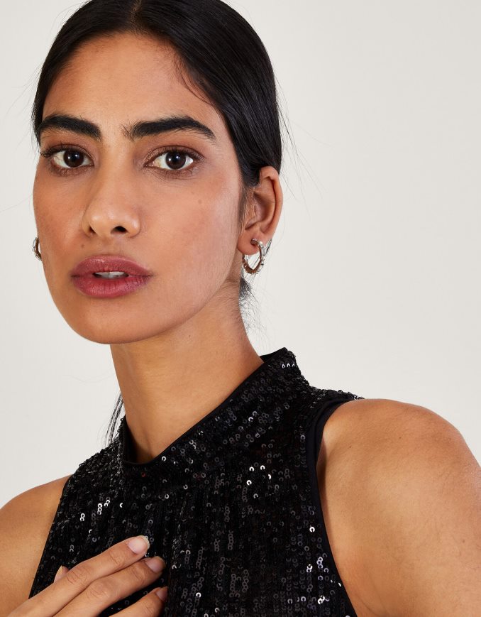 אבזר Monsoon עגילי חישוק פנינה חַם נשים HTJ0TZ1376