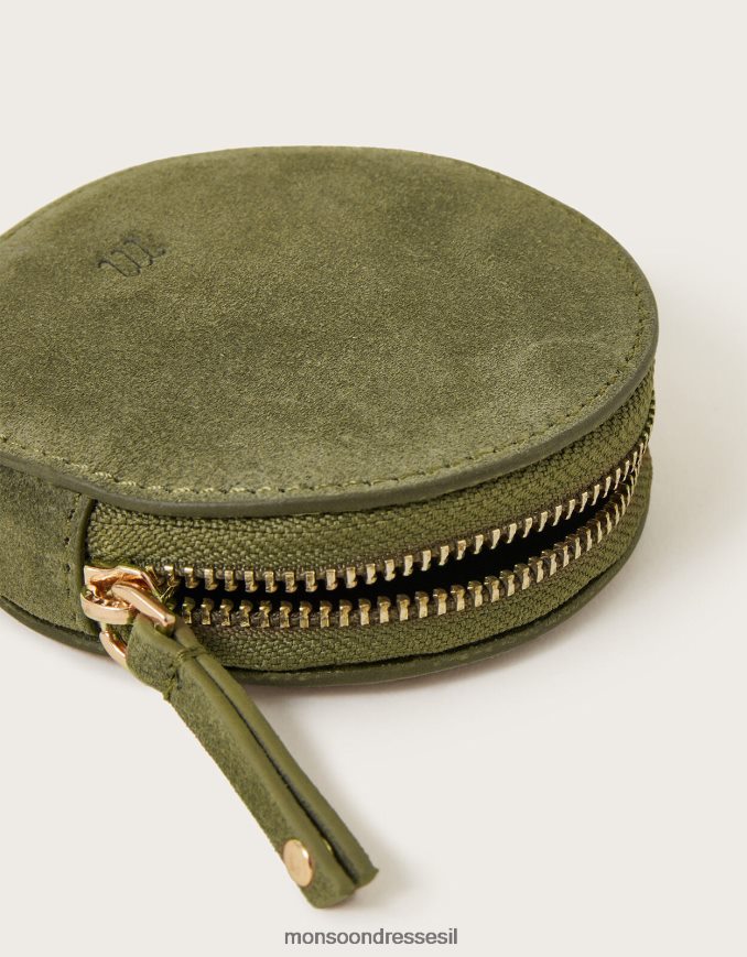 אבזר Monsoon ארנק מטבעות עגול זמש חַם נשים HTJ0TZ1381