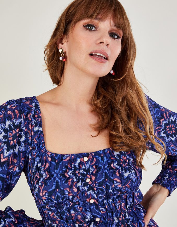 אבזר Monsoon עגילים צמודים עם חרוזים מְעוּדָן נשים HTJ0TZ1389