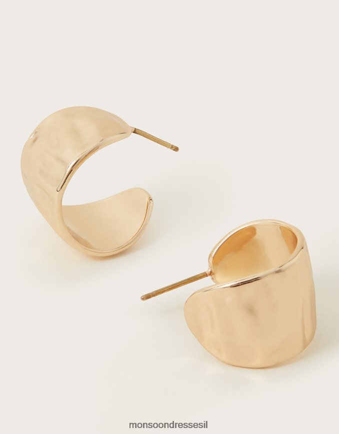 אבזר Monsoon עגילי חישוק רגילים קטנים זהב נשים HTJ0TZ1392