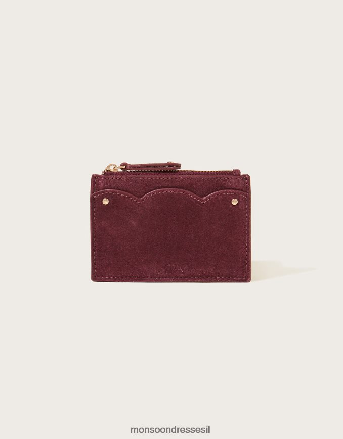 אבזר Monsoon מחזיק כרטיס זמש סקאלופ מסוגנן נשים HTJ0TZ1401