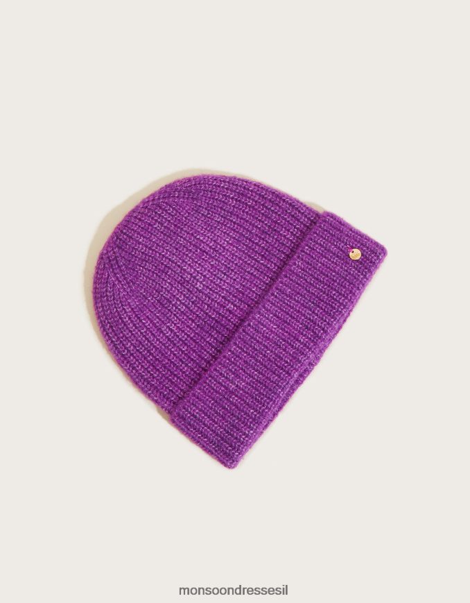 אבזר Monsoon כובע פוף רך במיוחד עם פוליאסטר ממוחזר סָגוֹל נשים HTJ0TZ1414