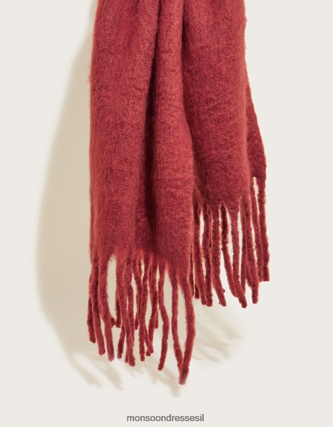 אבזר Monsoon צעיף שמיכה לקצוץ ציצית חַם נשים HTJ0TZ1416