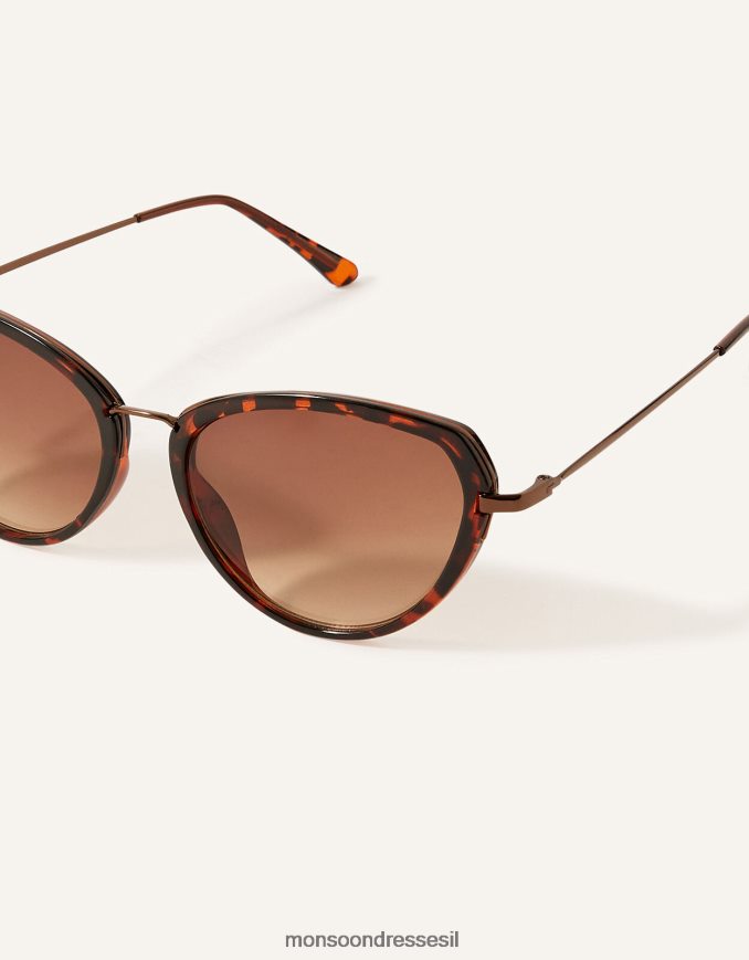 אבזר Monsoon משקפי שמש אובליות של שריון צב חַם נשים HTJ0TZ1421