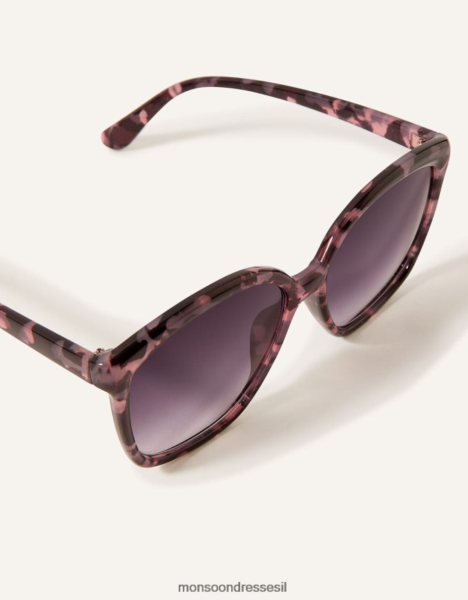 אבזר Monsoon משקפי שמש גדולים מראש עם שריון צב מסוגנן נשים HTJ0TZ1423