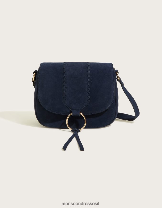 אבזר Monsoon תיק מוצלב עם חישוק אוכף זמש חַם נשים HTJ0TZ1424