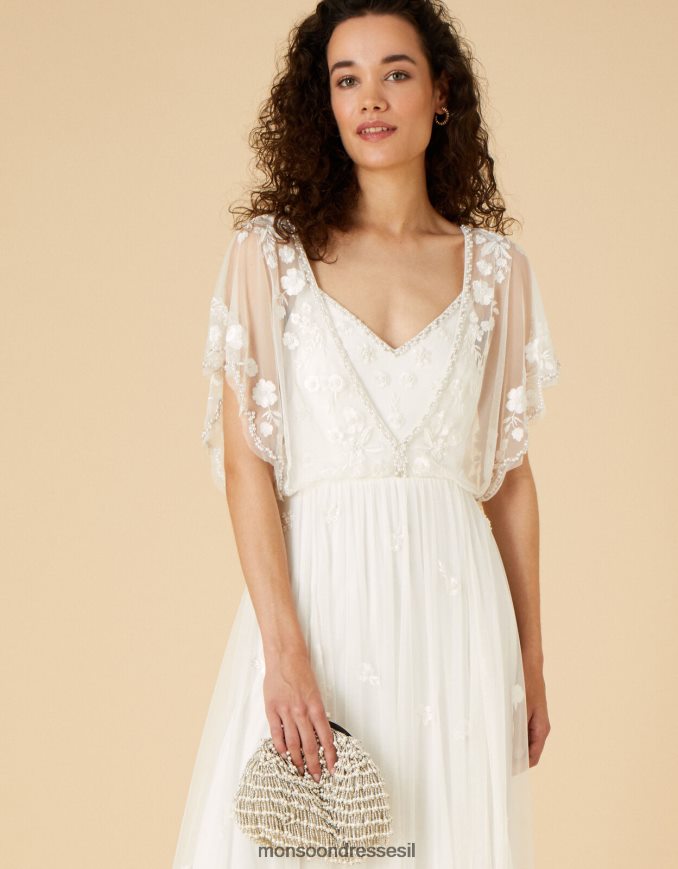 אבזר Monsoon תיק קלאץ' כלה עם חרוזים מְעוּדָן נשים HTJ0TZ1439