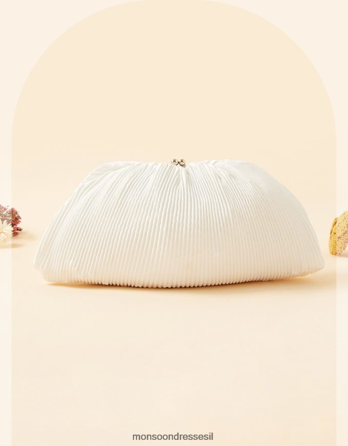 אבזר Monsoon תיק קלאץ' כלה משופשף מסוגנן נשים HTJ0TZ1440