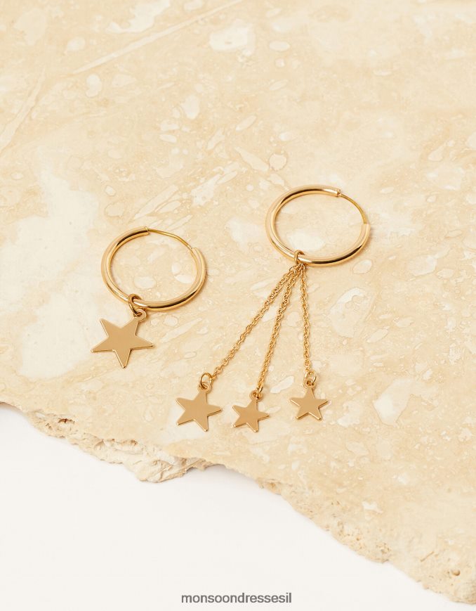 אבזר Monsoon עגילי חישוק ציצית כוכבים מסוגנן נשים HTJ0TZ1441