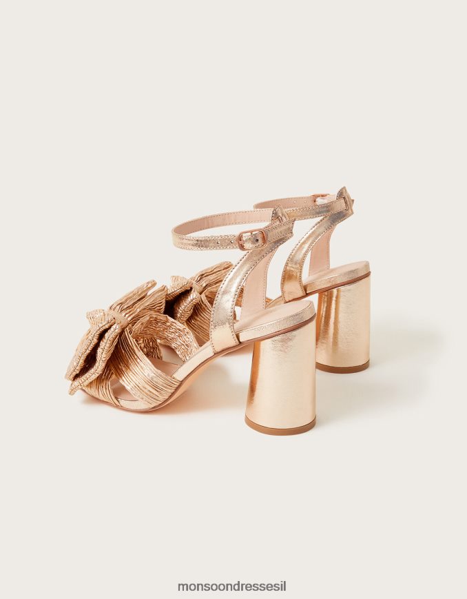 הַנעָלָה Monsoon סנדלי עקב קשת ורדים זהב (זהב ורוד) נשים HTJ0TZ1459