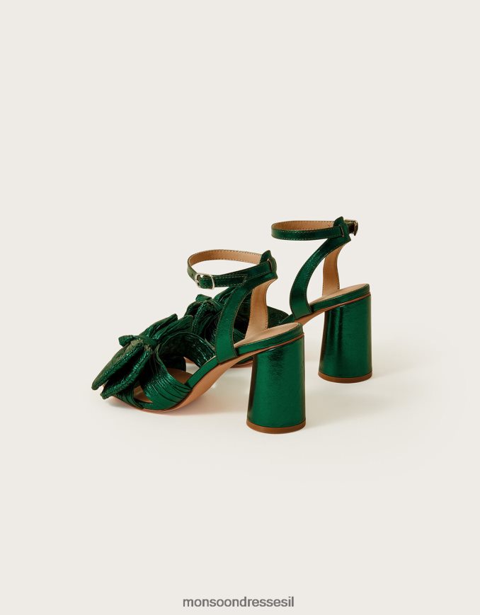 הַנעָלָה Monsoon סנדלי עקב בלוק קשת ירוק נשים HTJ0TZ1481