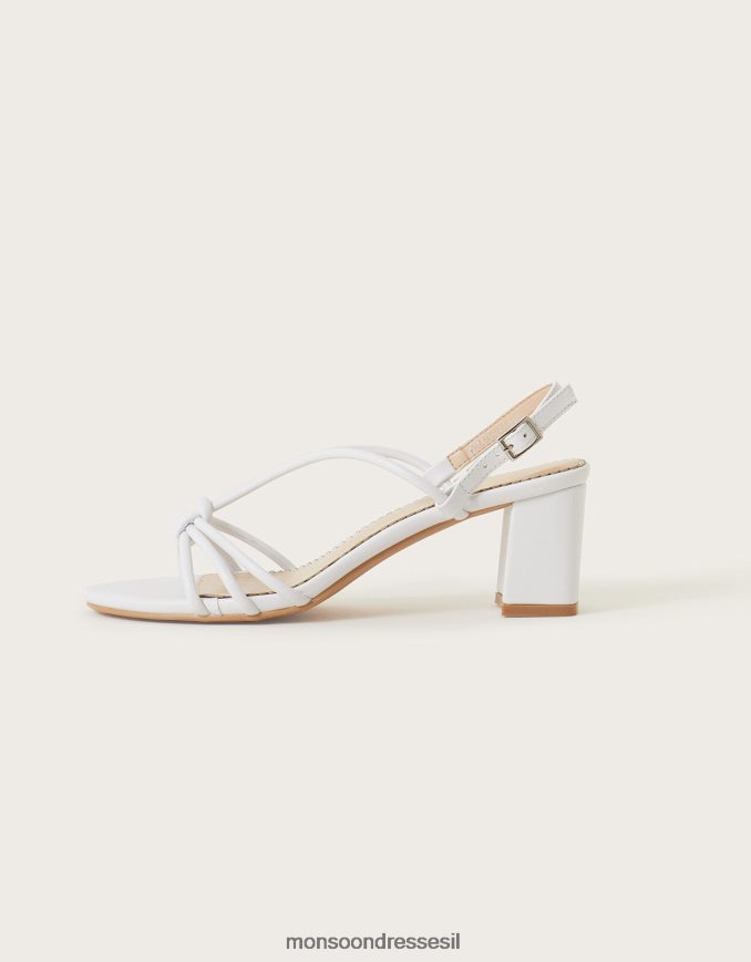 הַנעָלָה Monsoon סנדלי עקב בלוק עם רצועות שֶׁנהָב נשים HTJ0TZ1487