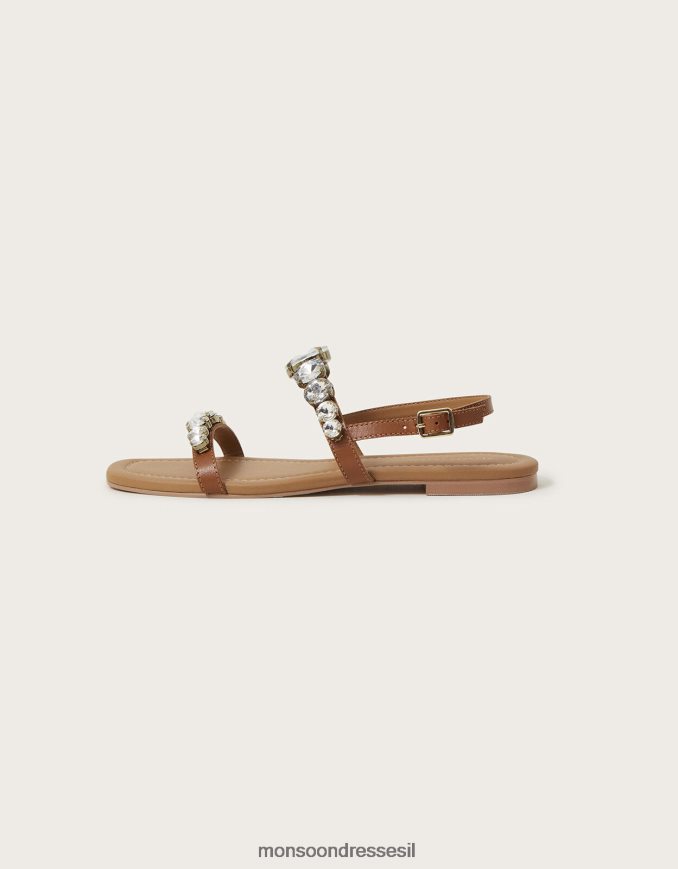 הַנעָלָה Monsoon סנדלי יהלומים שטוחים לְהִשְׁתַזֵף נשים HTJ0TZ1497