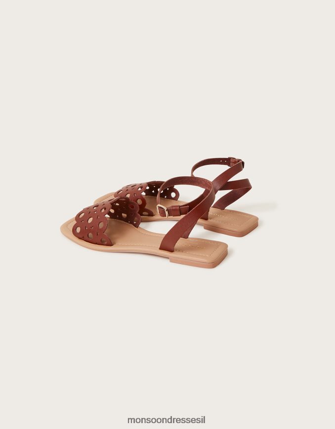הַנעָלָה Monsoon סנדלי עור חתוכים לְהִשְׁתַזֵף נשים HTJ0TZ1498