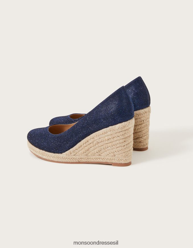 הַנעָלָה Monsoon טריזי אספדריל בד כחול כחול (צי) נשים HTJ0TZ1499