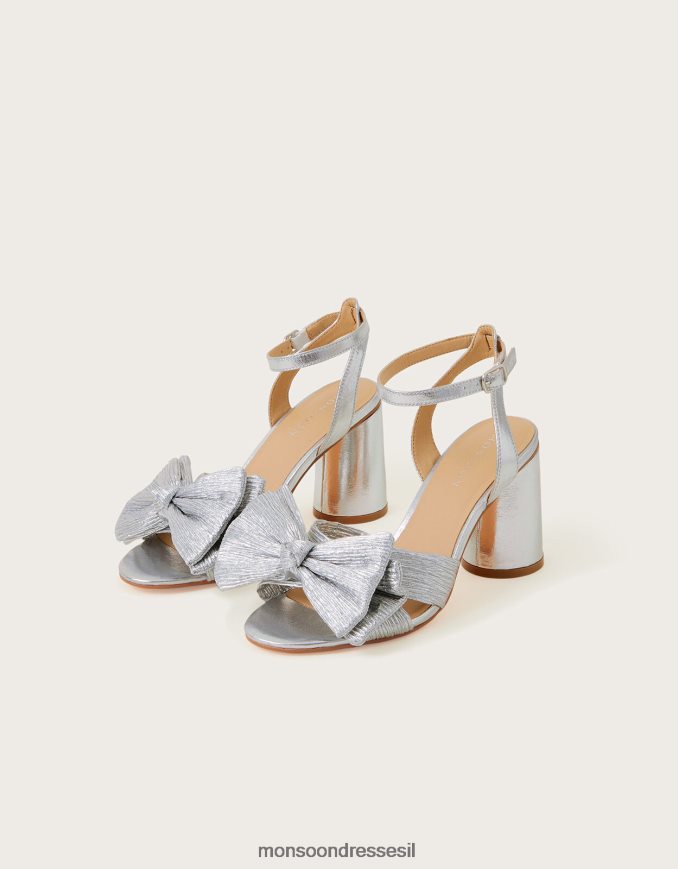 הַנעָלָה Monsoon סנדלי עקב בלוק קשת כסף נשים HTJ0TZ1500
