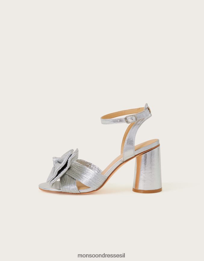 הַנעָלָה Monsoon סנדלי עקב בלוק קשת כסף נשים HTJ0TZ1500