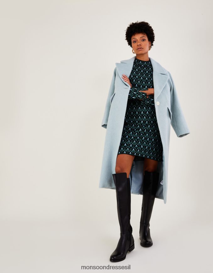 הַנעָלָה Monsoon מגפי רכיבה מעור אוליביה שָׁחוֹר נשים HTJ0TZ1501