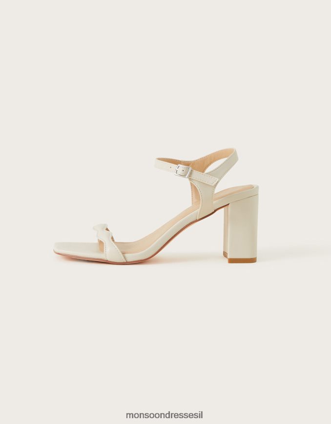 הַנעָלָה Monsoon סנדלי עקב בלוק סקאלופ עָרוֹם נשים HTJ0TZ1524