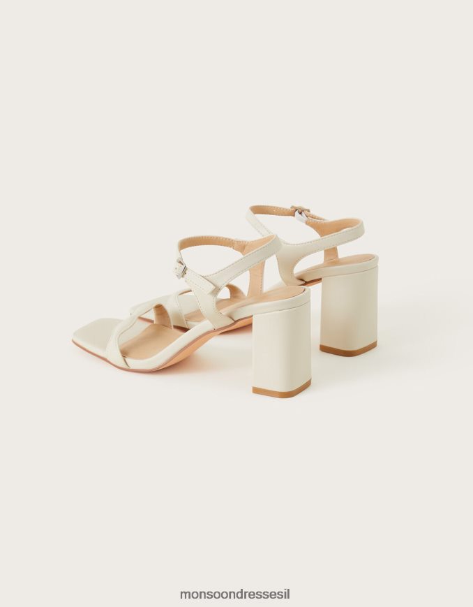 הַנעָלָה Monsoon סנדלי עקב בלוק סקאלופ עָרוֹם נשים HTJ0TZ1524