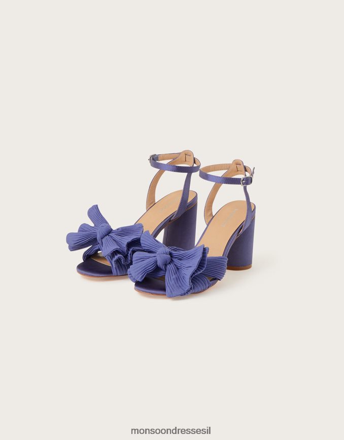 הַנעָלָה Monsoon סנדלי עקב בלוק קשת כְּחוֹל נשים HTJ0TZ1529