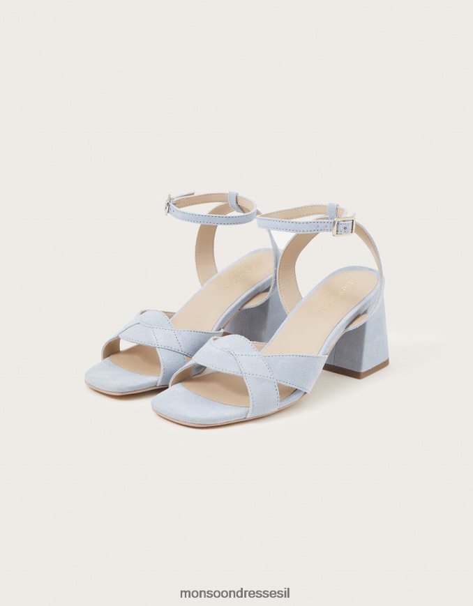 הַנעָלָה Monsoon עקבי בלוק זמש כְּחוֹל נשים HTJ0TZ1537