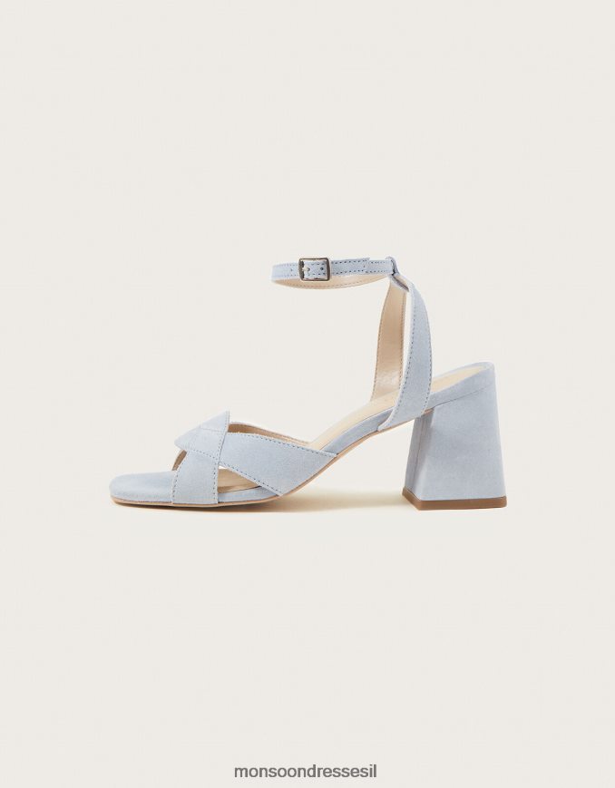 הַנעָלָה Monsoon עקבי בלוק זמש כְּחוֹל נשים HTJ0TZ1537