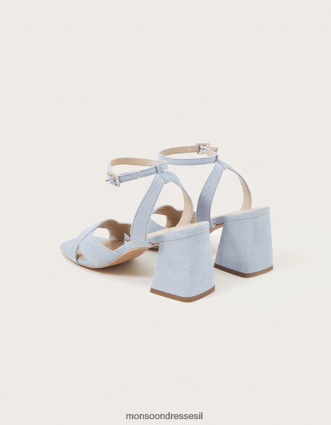 הַנעָלָה Monsoon עקבי בלוק זמש כְּחוֹל נשים HTJ0TZ1537