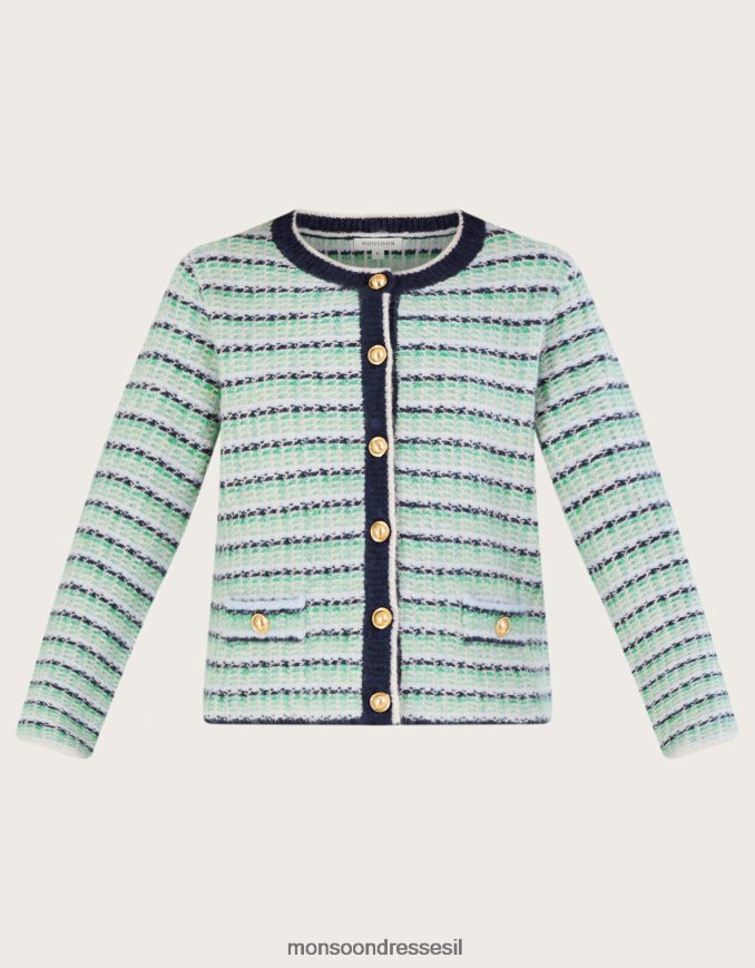 הַלבָּשָׁה Monsoon קרדיגן כפתורים ירוק נשים HTJ0TZ153