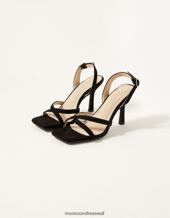 הַנעָלָה Monsoon בקושי יש רצועות עקבים שָׁחוֹר נשים HTJ0TZ1553