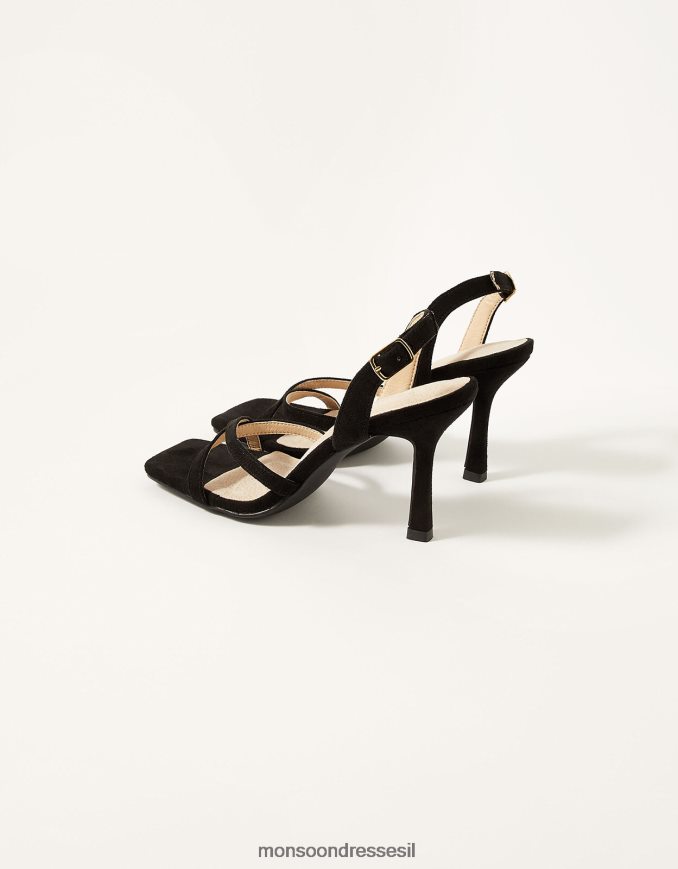 הַנעָלָה Monsoon בקושי יש רצועות עקבים שָׁחוֹר נשים HTJ0TZ1553